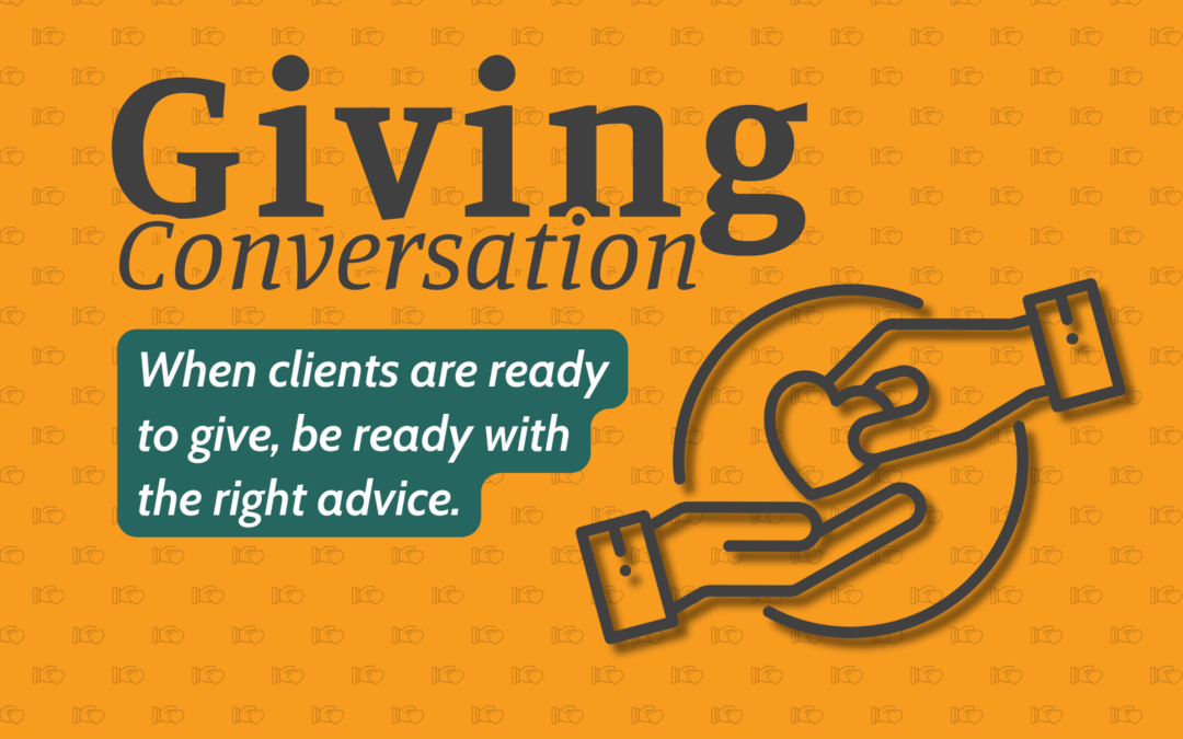 How to Start the Charitable Giving Conversation